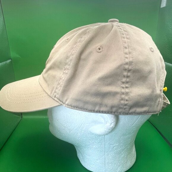 Decky Sprint Car Racing Hat Red Yellow Embroidered Dirt Track Cap Tan Dad Hat - Picture 2 of 11